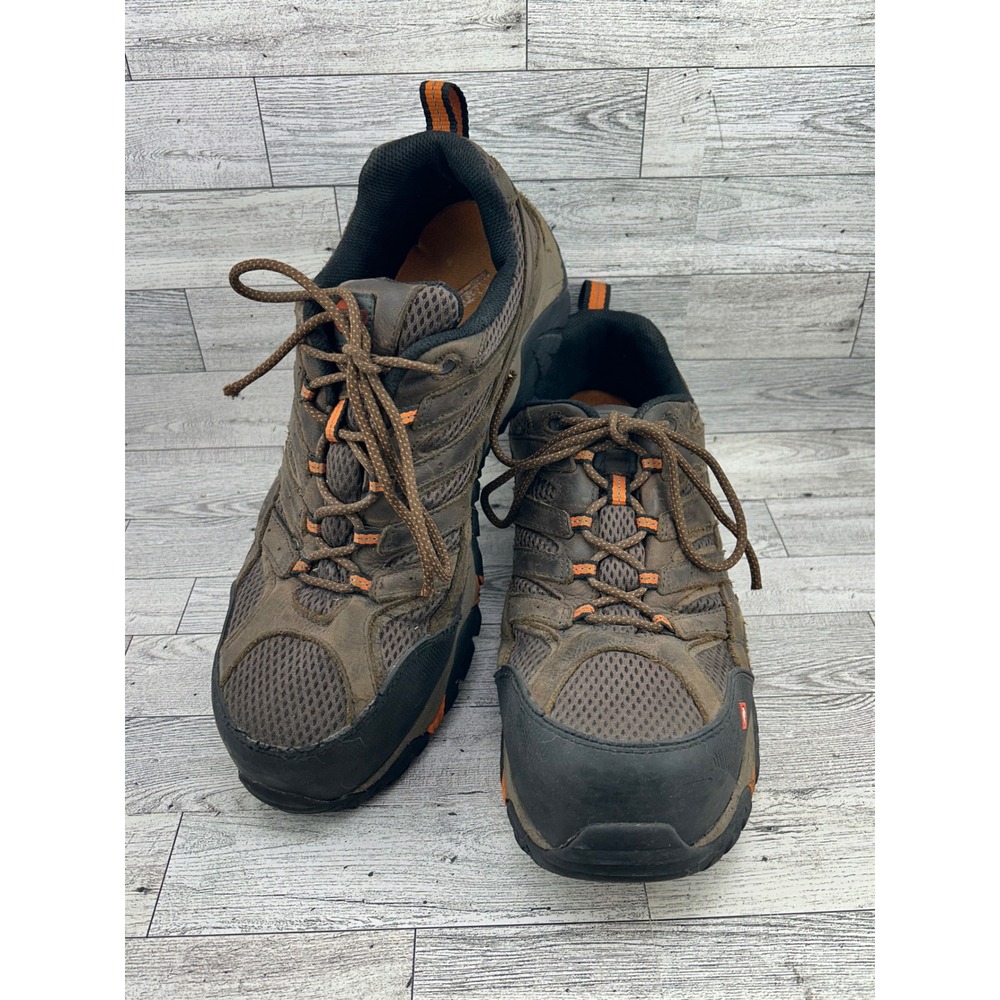 Merrell Moab Safety Toe Work Shoes Brown Waterproof Men Size 12M